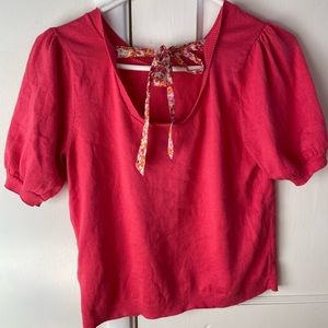 J. Crew coral top
